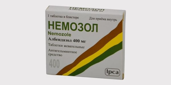 Жевательные таблетки Немозол